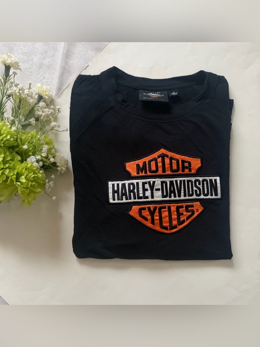 Harley-Davidson women’s hi-low long sleeves Black Shirt